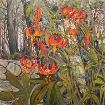 California Millard's Tigers by Susan E. Routledge art print