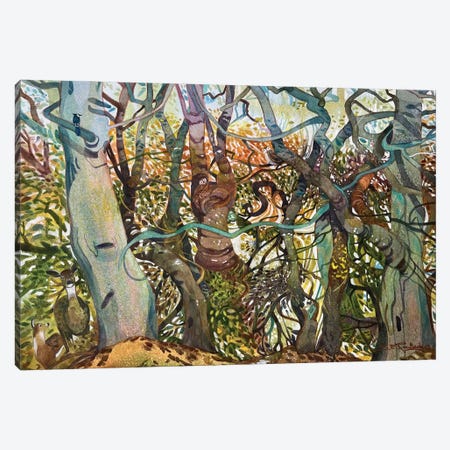 Into The Woods We Go Canvas Print #RTL46} by Susan E. Routledge Canvas Artwork