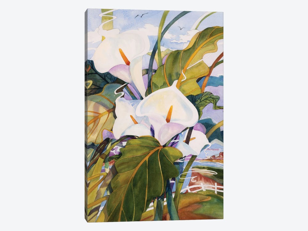 Lilies II by Susan E. Routledge 1-piece Art Print