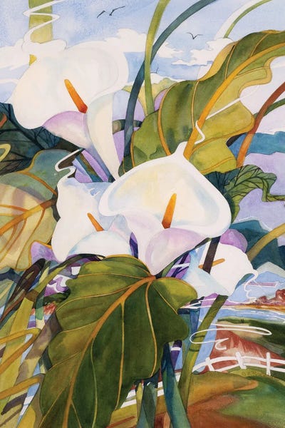 Calla Lilies: Lilies II by Susan E. Routledge