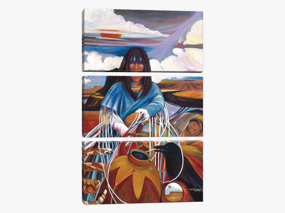 Marys Daughter by Susan E. Routledge 3-piece Canvas Art Print