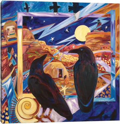 Ravens Child Canvas Art Print - Susan E. Routledge