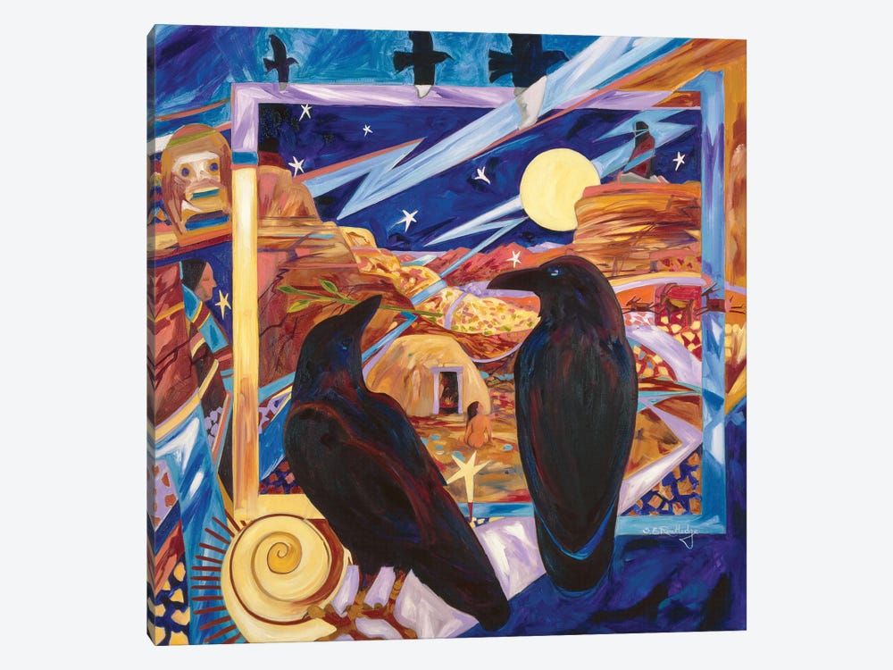 Ravens Child by Susan E. Routledge 1-piece Canvas Artwork