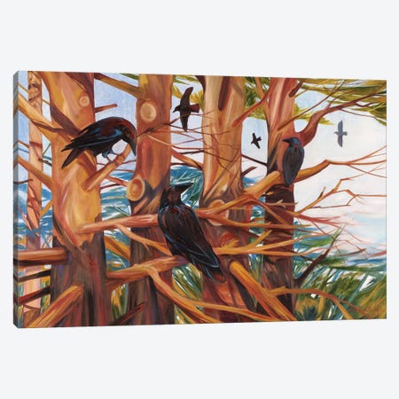 Tree Tops Canvas Print #RTL77} by Susan E. Routledge Canvas Art Print