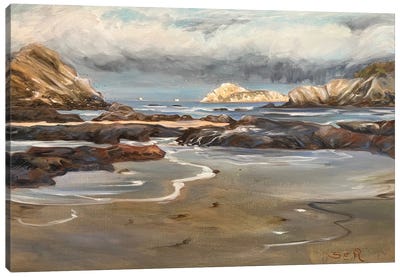 Anchor Bay Beach Canvas Art Print - Susan E. Routledge