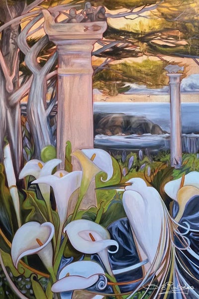 Calla Lilies: Barking Rocks Sunrise by Susan E. Routledge