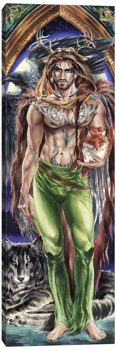The Druid Canvas Art Print - Warrior Art