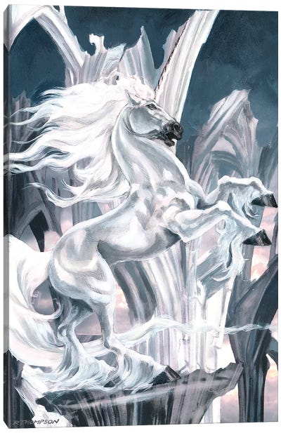 The White Knight Canvas Art Print - Ruth Thompson