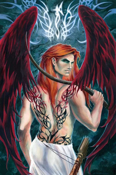 Uriel by Ruth Thompson framed canvas print