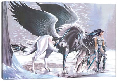 A Winter Eden Canvas Art Print - Pegasus Art