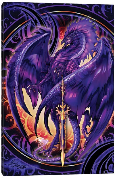 Dragonblade Netherblade Canvas Art Print - Dragon Art