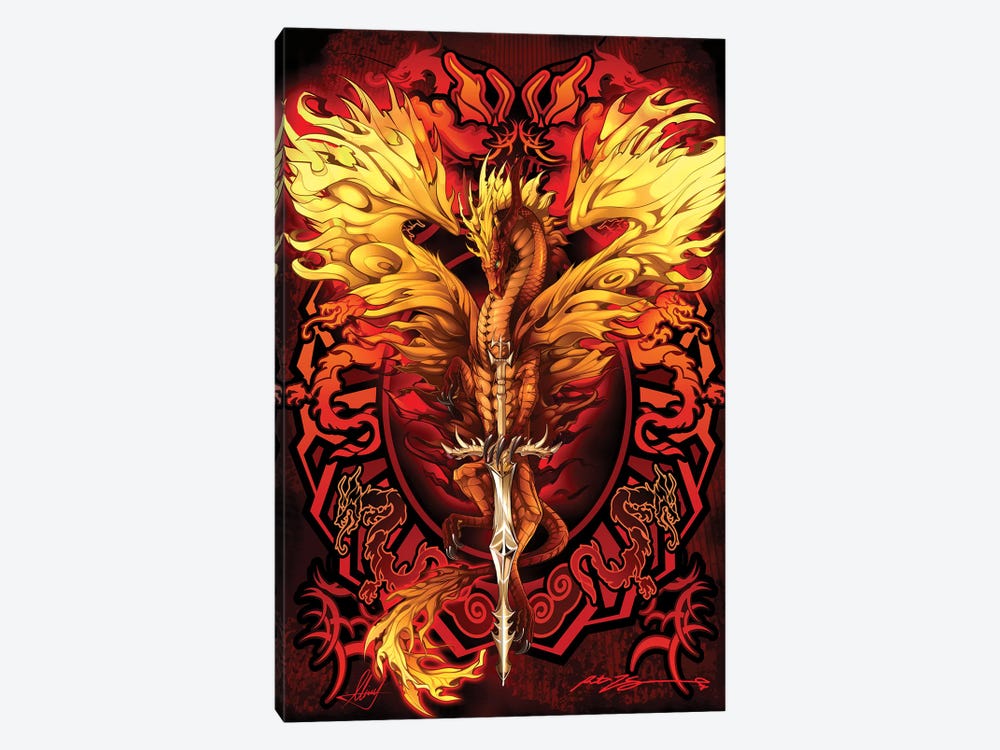 Dragonsword Flameblade by Ruth Thompson 1-piece Canvas Art