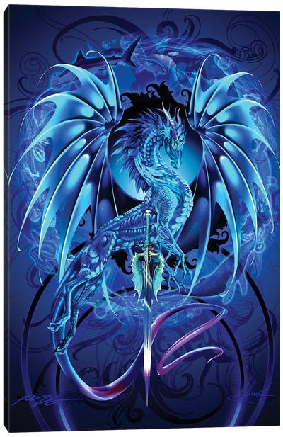 Dragonsword Seablade Canvas Art Print - Dragon Art