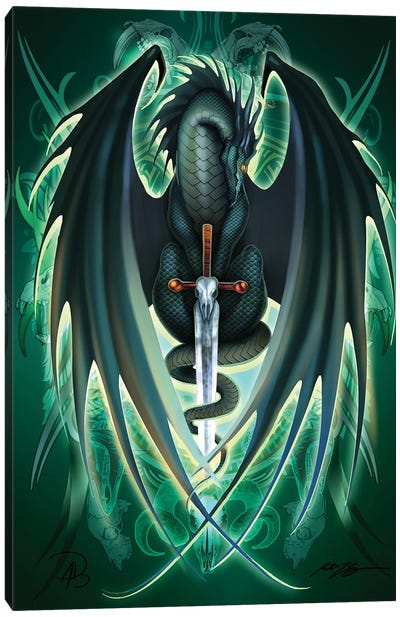 Dragonsword Skullblade Canvas Art Print - Ruth Thompson