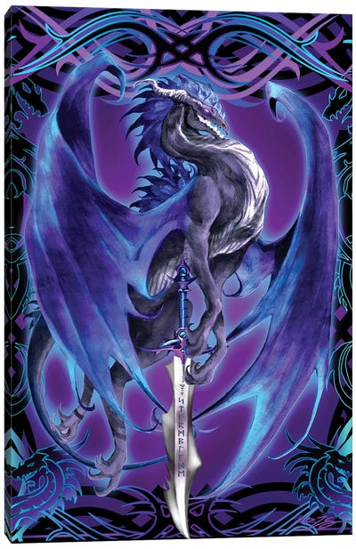 Dragonsword Stormblade Canvas Art Print - Dragon Art