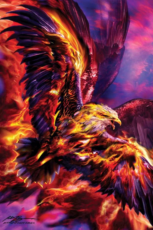 Phoenix Rising by Ruth Thompson wall art