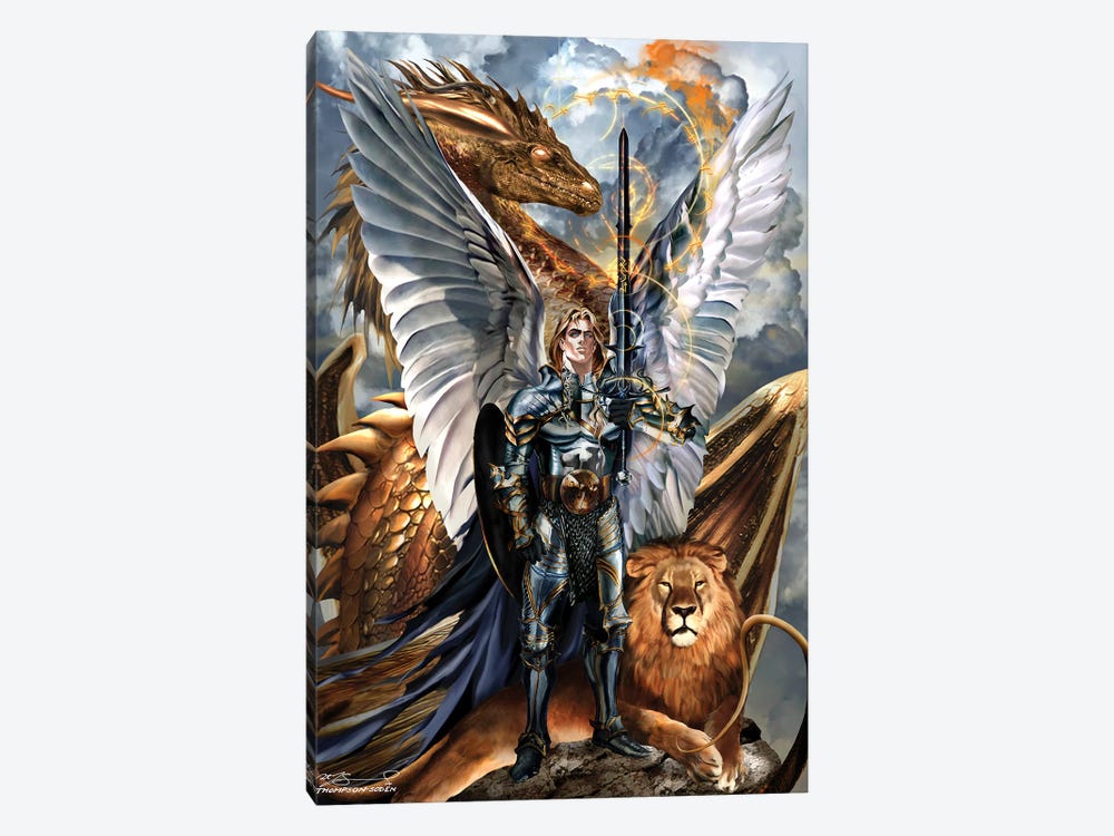 St. Michael The Archangel by Ruth Thompson 1-piece Canvas Wall Art