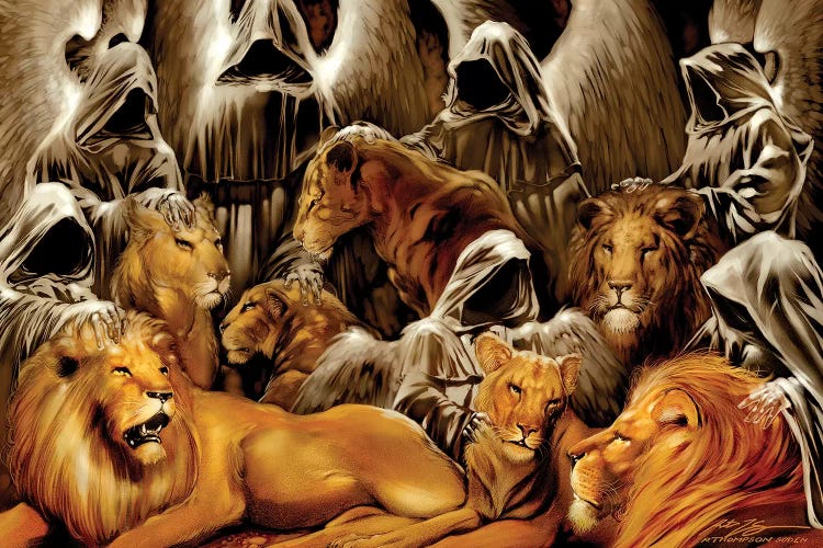 The Lion's Den by Ruth Thompson wall art