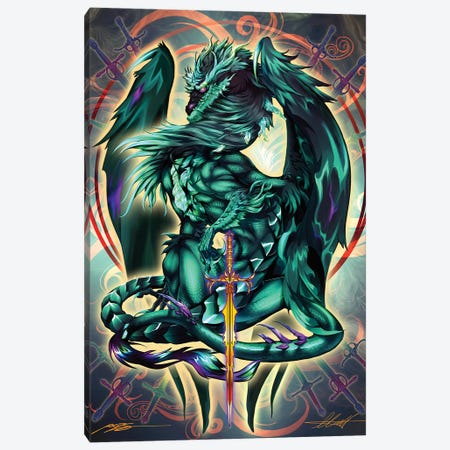 Dragonblade Terrablade Canvas Print #RTP196} by Ruth Thompson Canvas Print