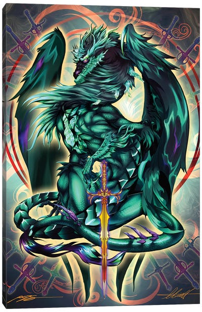 Dragonblade Terrablade Canvas Art Print - Ruth Thompson
