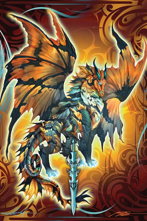Dragonblade Thunderblade by Ruth Thompson wall art