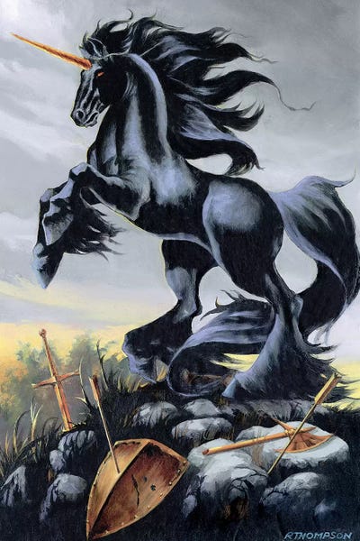 Dark Fury by Ruth Thompson framed canvas print