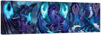 Dragons Of Fate Canvas Art Print - Mythical Creature Art
