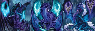 Dragons Of Fate Canvas Art by Ruth Thompson iCanvas