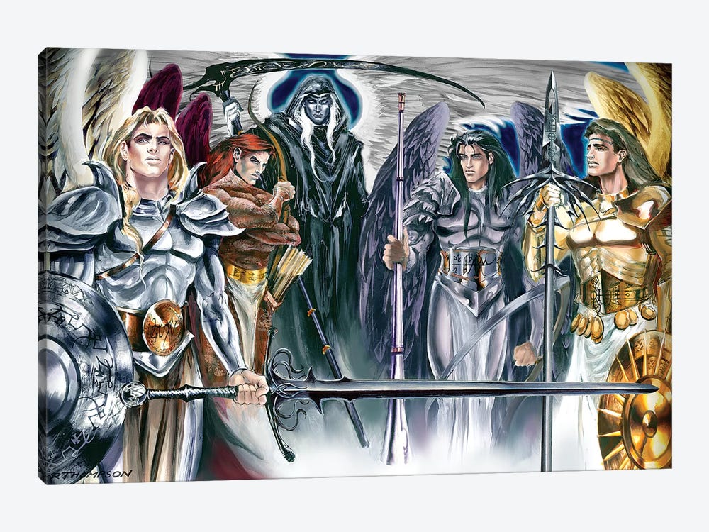 Five Archangels by Ruth Thompson 1-piece Canvas Art Print