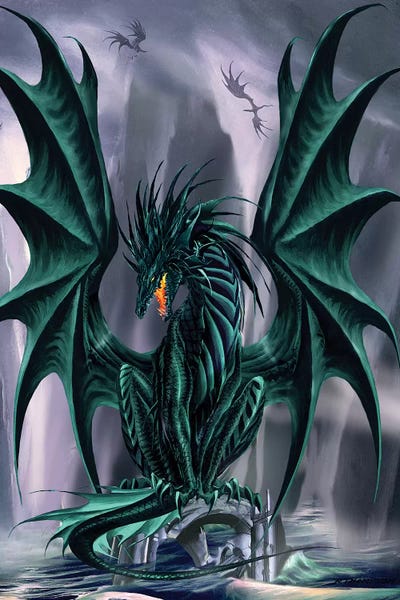 Jade by Ruth Thompson framed canvas print