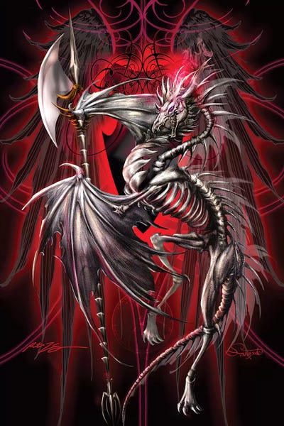 Lichblade by Ruth Thompson framed canvas print