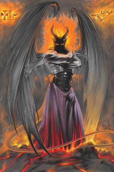 Demons: Lucifer Standing by Ruth Thompson