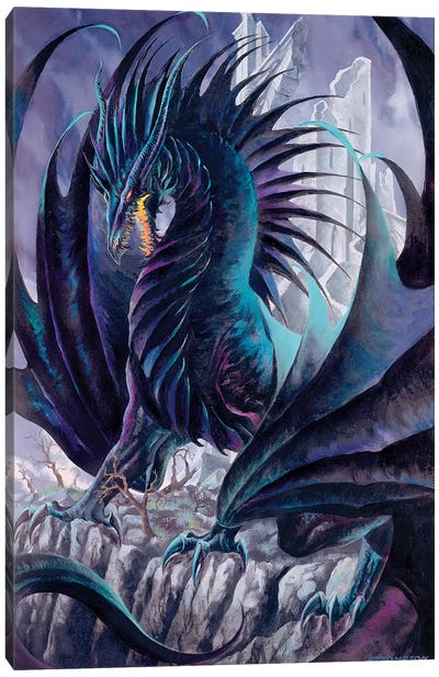 Maelstrom Canvas Art Print - Dragon Art