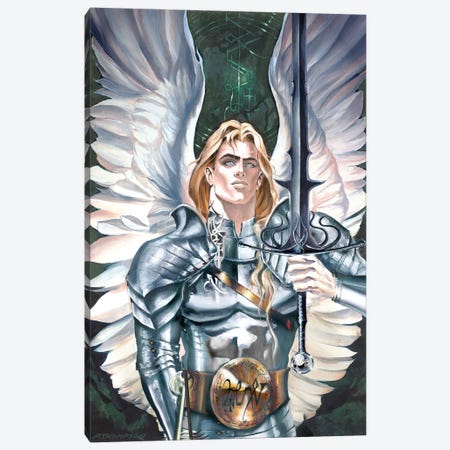 Michael - The Lord Of Hosts Canvas Print #RTP72} by Ruth Thompson Canvas Artwork
