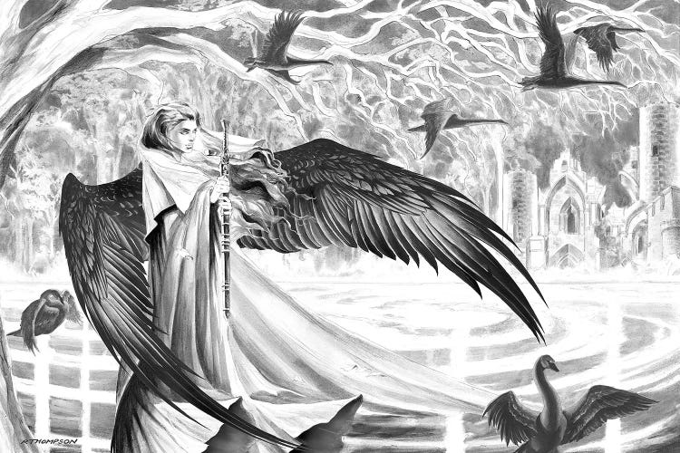 Nimue, Daughter Of Lir by Ruth Thompson wall art