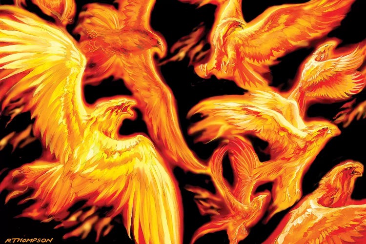 Phoenix Dawn by Ruth Thompson wall art