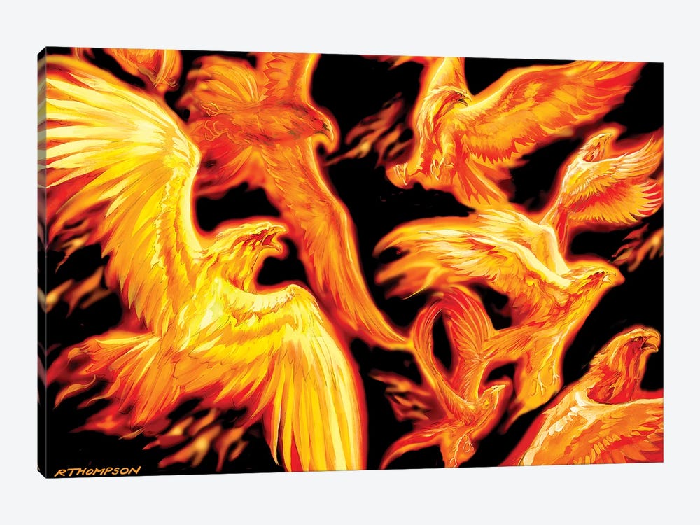 Phoenix Dawn by Ruth Thompson 1-piece Canvas Artwork