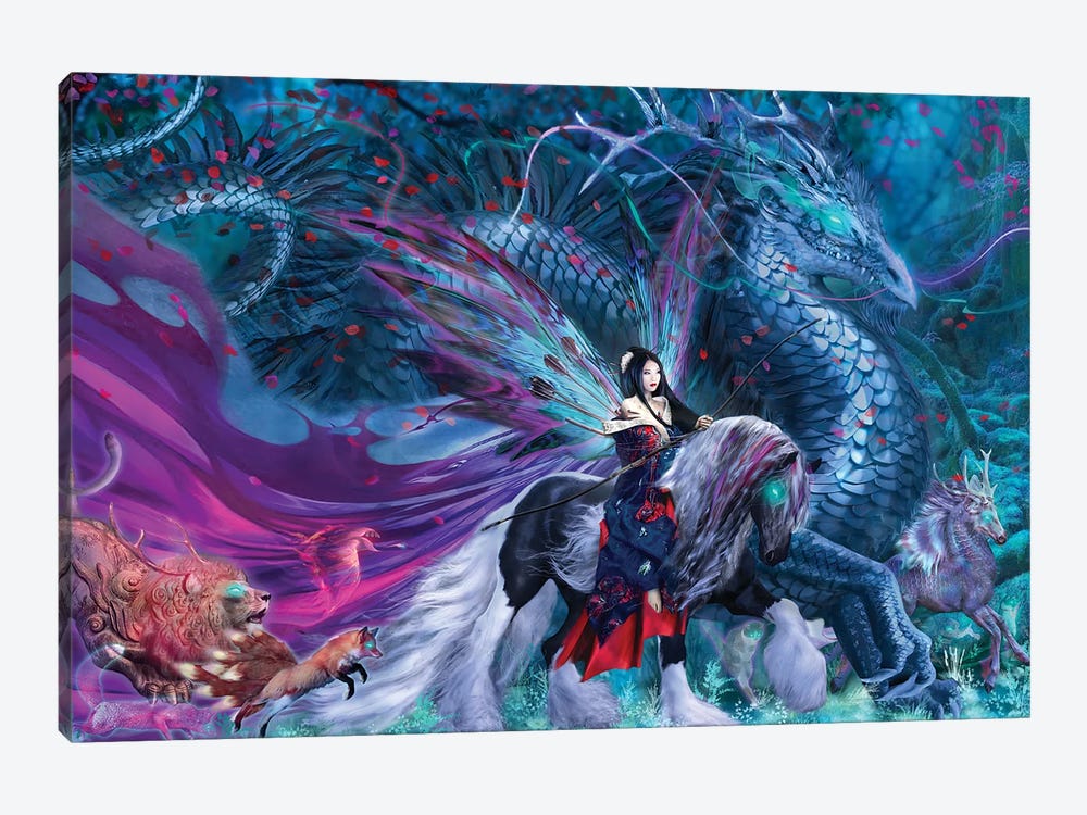 Ride Of The Yokai by Ruth Thompson 1-piece Canvas Wall Art