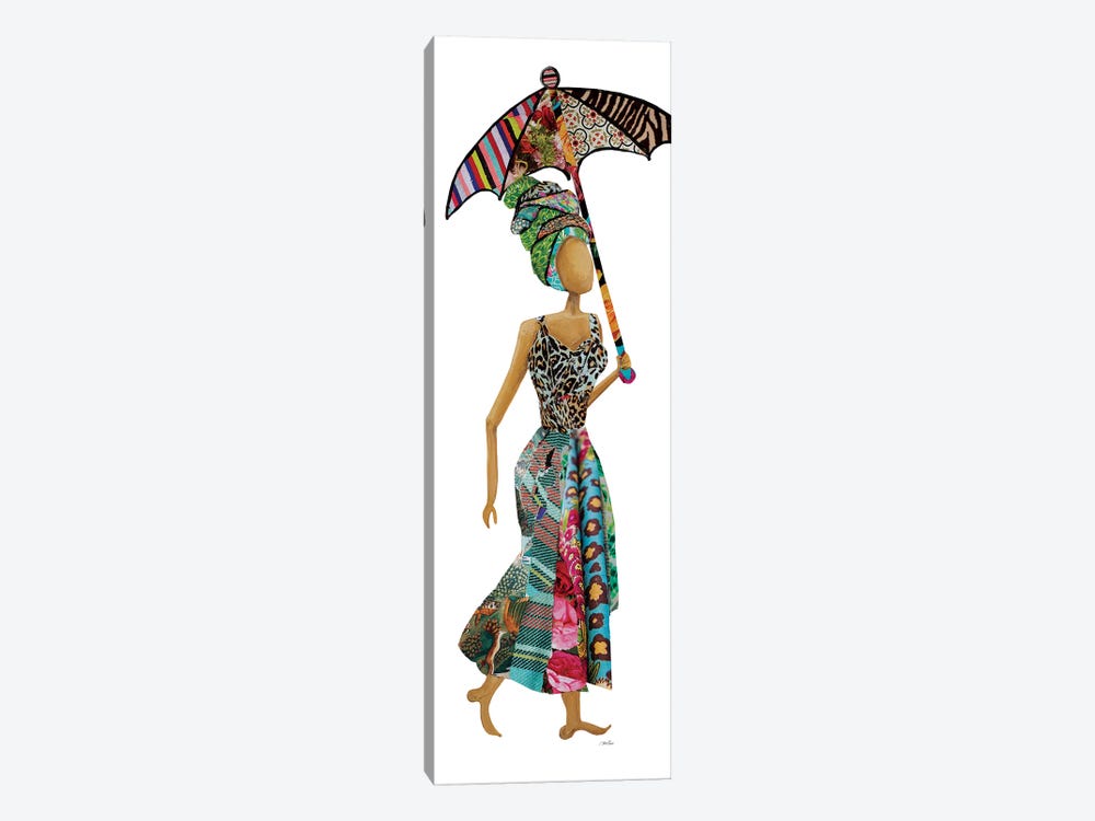 Xhose Woman with Umbrella by Gina Ritter 1-piece Canvas Art