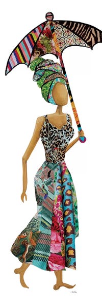 African Heritage: Xhose Woman with Umbrella by Gina Ritter