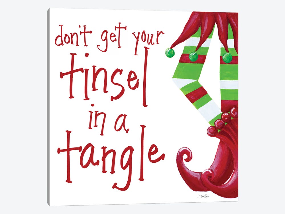 Don't Get Your Tinsel in a Tangle by Gina Ritter 1-piece Canvas Artwork
