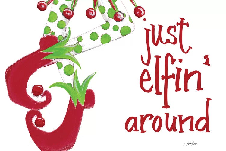 Just Elfin' Around by Gina Ritter wall art