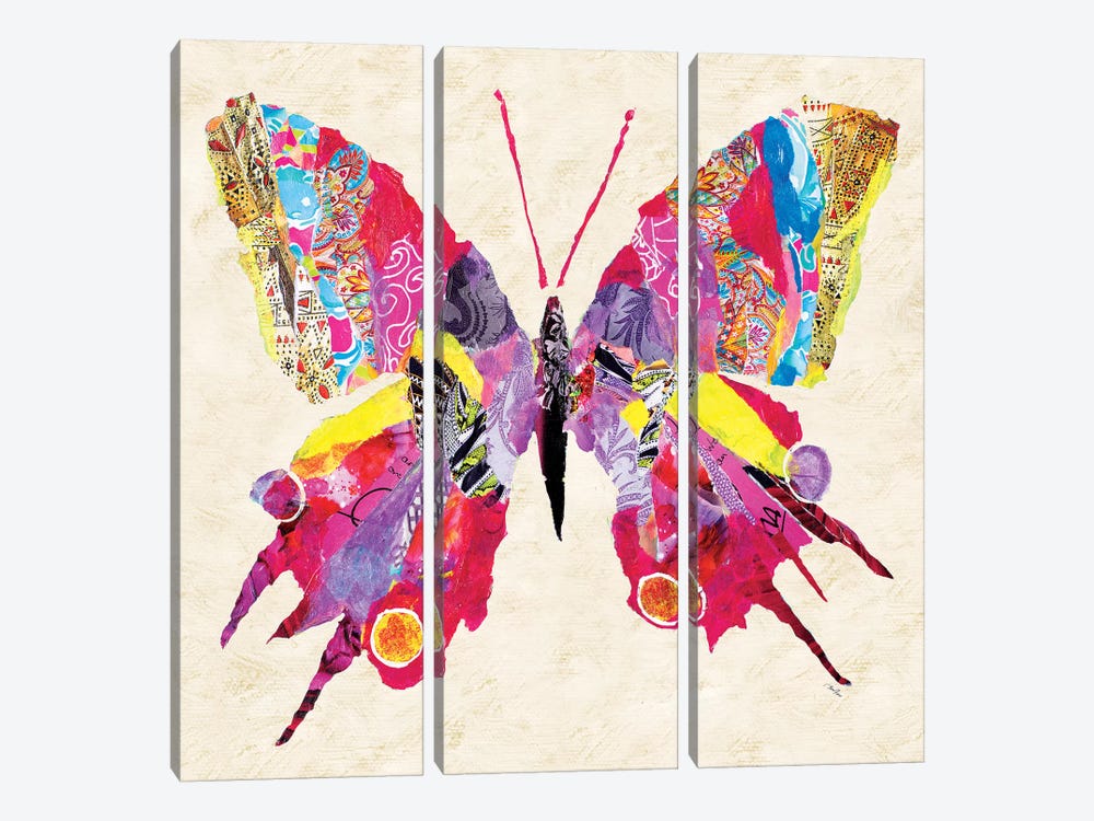 Brilliant Butterfly II by Gina Ritter 3-piece Canvas Art Print