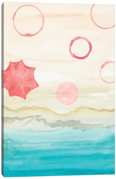 Watercolor Beach Stains I Canvas Art Print - Gina Ritter