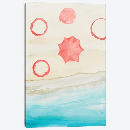 Watercolor Beach Stains II Canvas Print #RTR34} by Gina Ritter Canvas Art Print