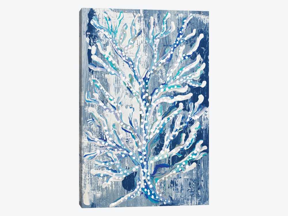 Azul Dotted Coral Vertical by Gina Ritter 1-piece Canvas Art