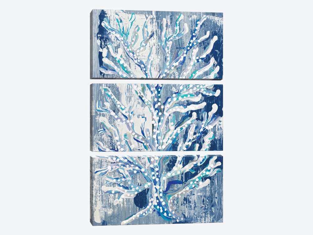 Azul Dotted Coral Vertical by Gina Ritter 3-piece Canvas Wall Art