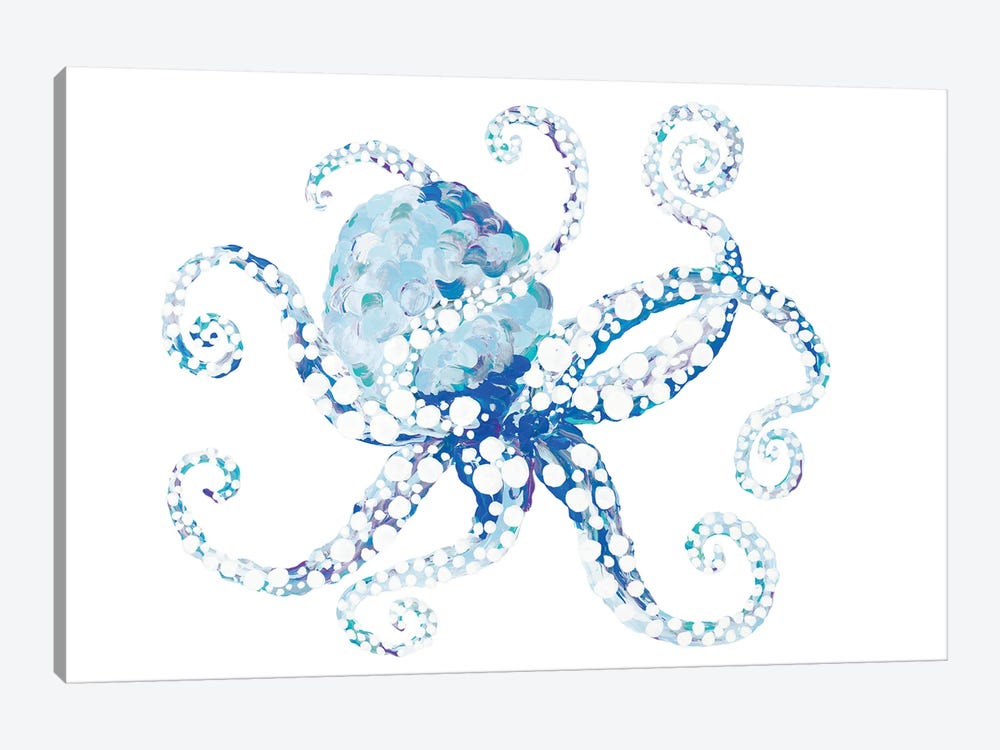 Azul Dotted Octopus I by Gina Ritter 1-piece Art Print