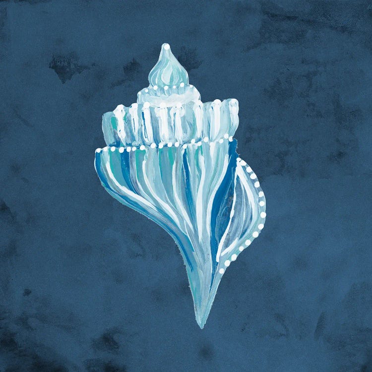 Azul Dotted Seashell on Navy I