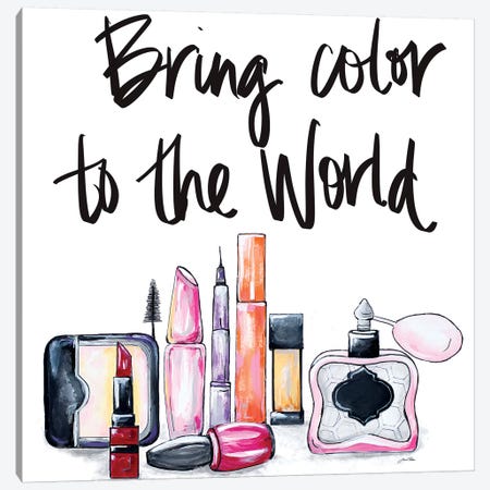 Bring Color to the World Canvas Print #RTR3} by Gina Ritter Canvas Artwork